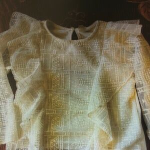 Elegant Cream Lace Blouse